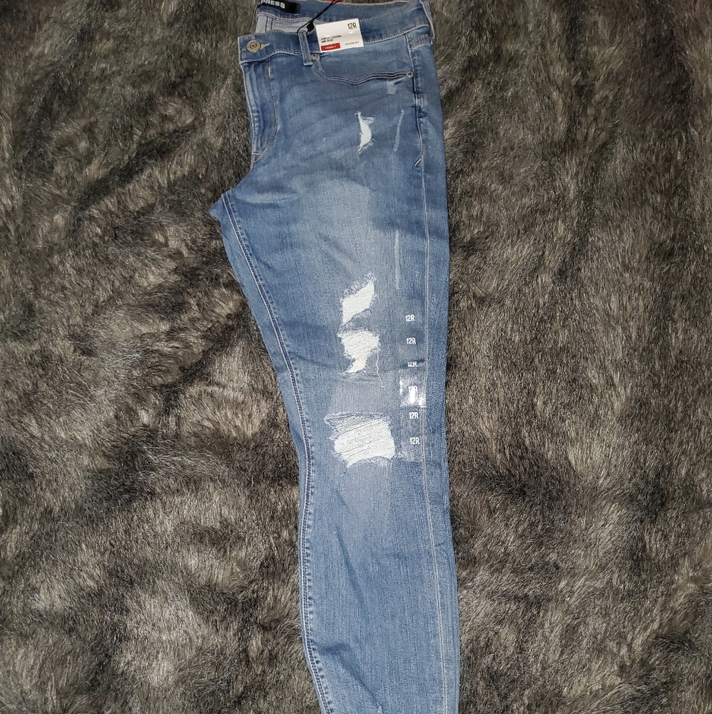 Distressed jeans